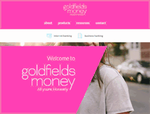 Tablet Screenshot of goldfieldsmoney.com.au